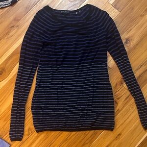 GAP Black and Blue Striped Sweater